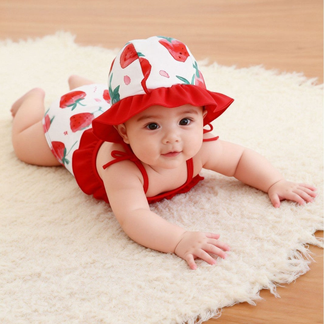 Cross-border Newborn Swimsuit One-piece With A Hood