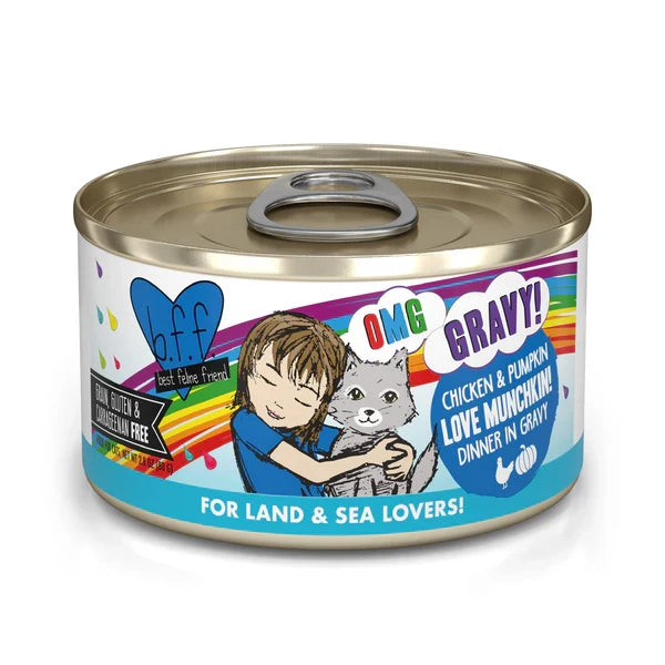 BFF OMG Adult Love Munchkin Chicken and Pumpkin Wet Cat Food (5.5oz)