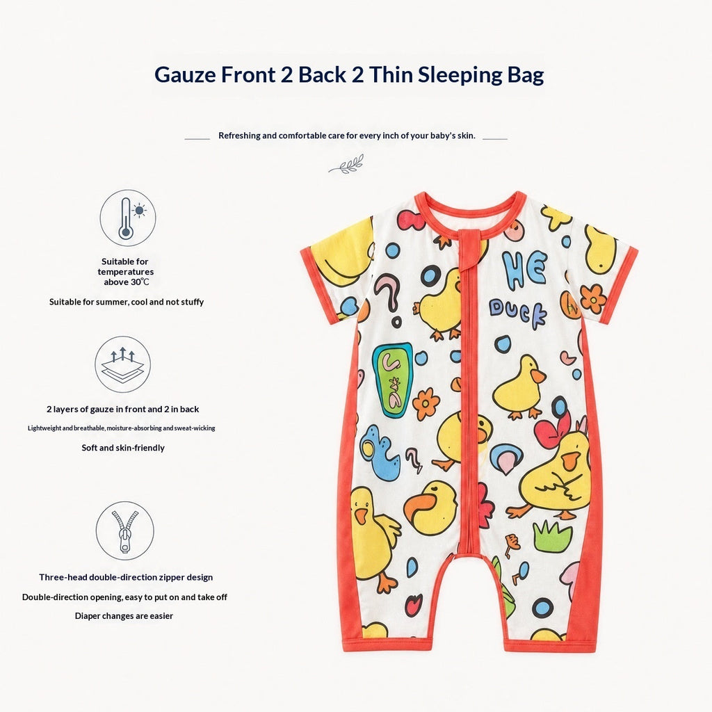 Dudu SpringSummer Lightweight Baby Gauze Sleeping Bag