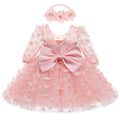 Baby And Toddler Mid-sleeve Dress Childrens Formal Gown