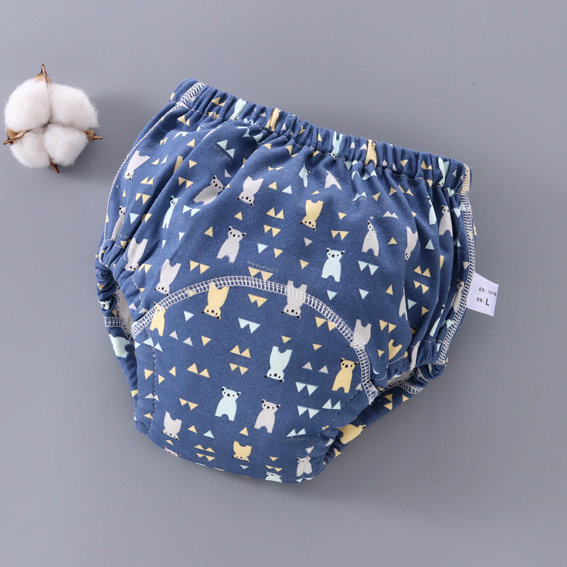 Baby Training Pants Washable 6-layer Gauze Diaper Cover Learning