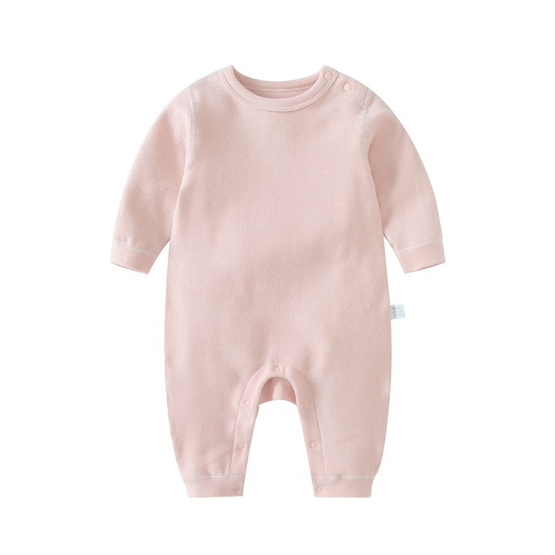 Cotton Baby Boneless Shoulder-Clasp Pajamas
