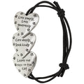 Live Love Care Paw Print Adjustable Bracelet