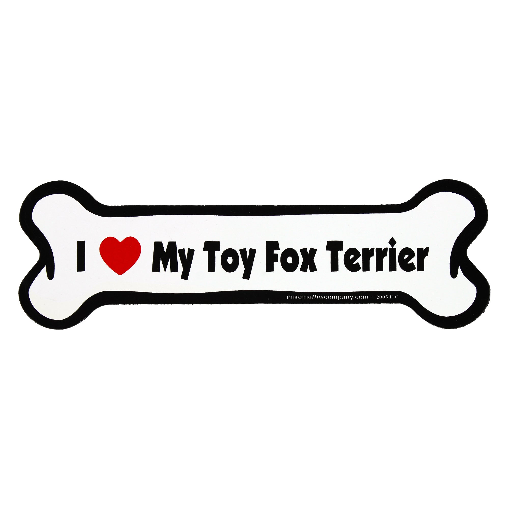 I Love My Dog Car Magnet: Breeds L - Z