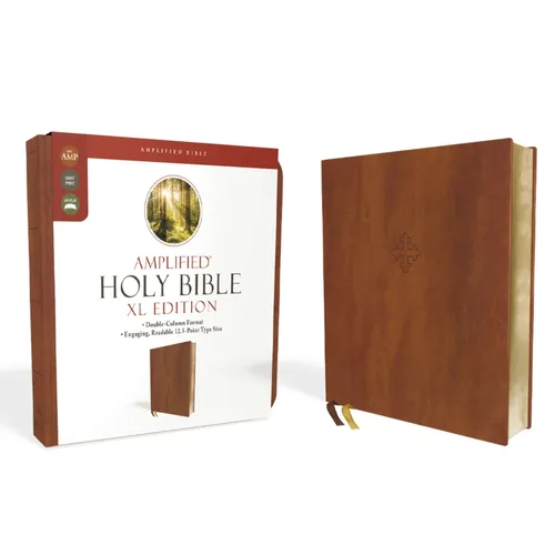 Amplified Holy Bible, XL Edition, Leathersoft, Brown - Imitation Leather