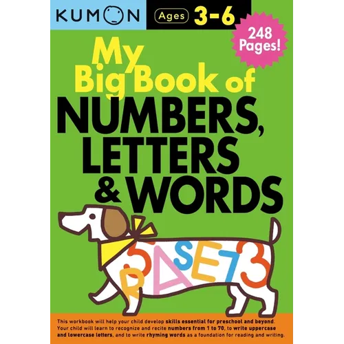 Kumon My Big Book of Numbers, Letters & Words - Paperback
