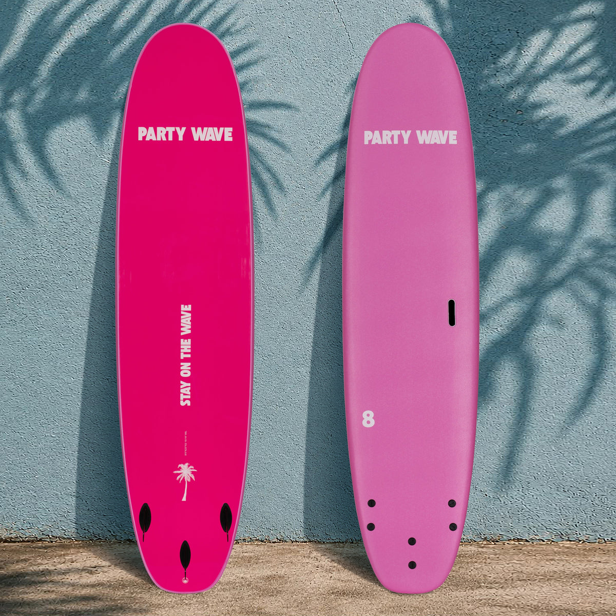 8' Party Wave Soft Top Surfboard - Rose - Ships 10/6/26