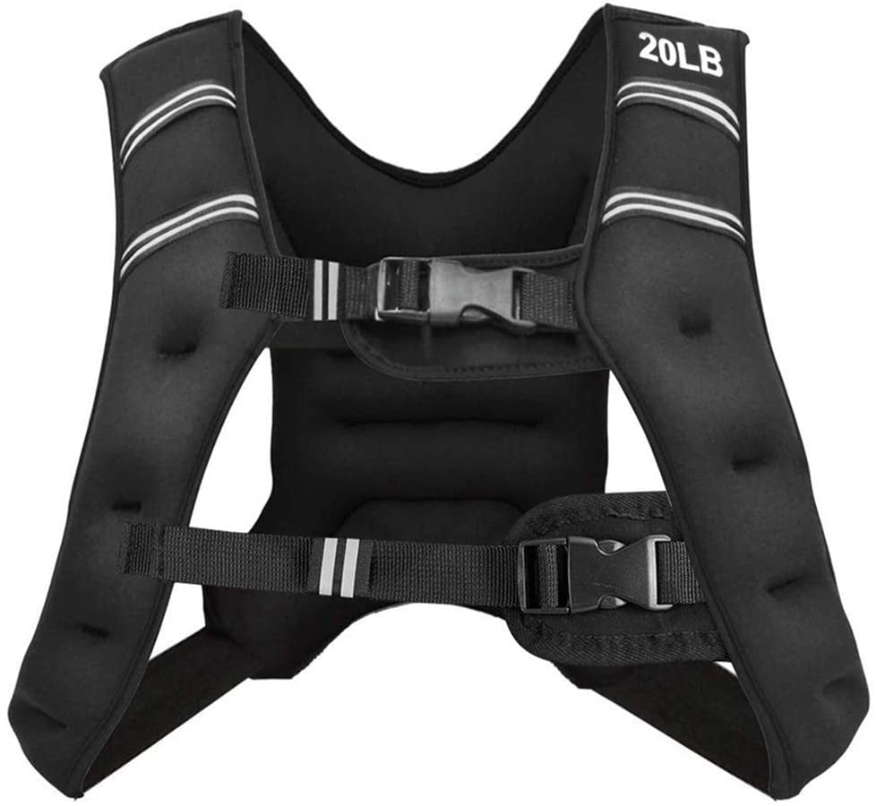 Training Weight Vest Workout Equipment with Adjustable Buckles and Mesh Bag