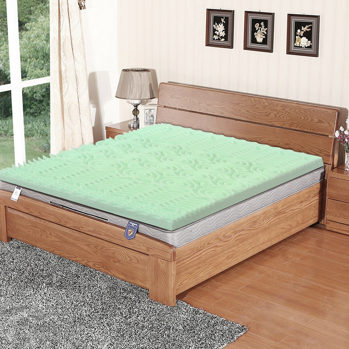 3 Inch Comfortable Mattress Topper Cooling Air Foam