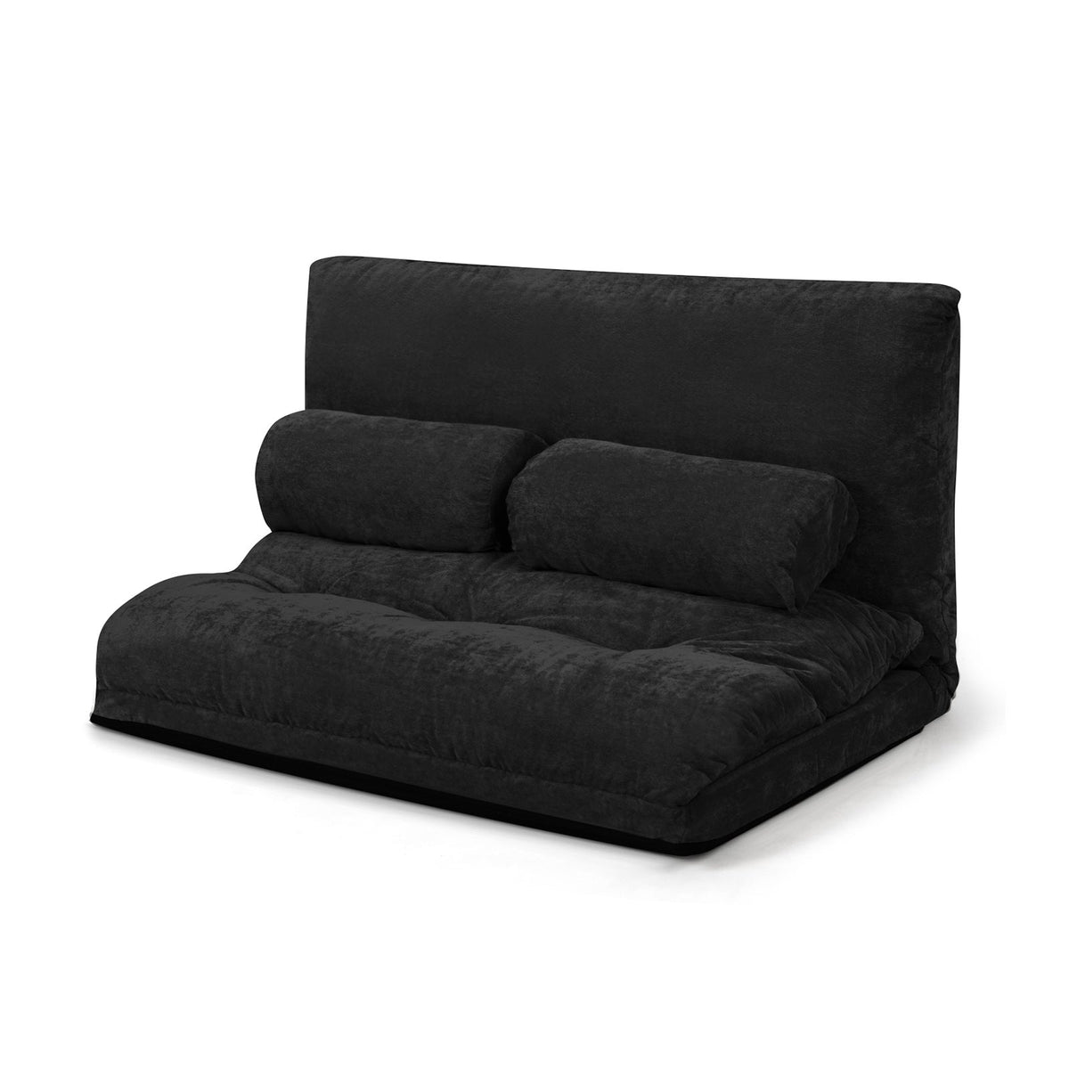6-Position Adjustable Sleeper Lounge Couch with 2 Pillows