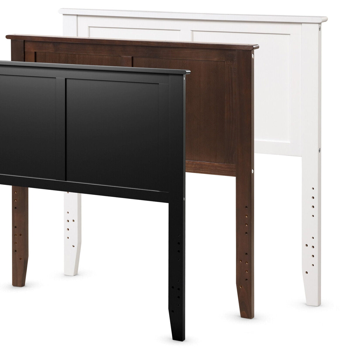 Solid Wood Flat Panel Headboard for Twin-size Bed