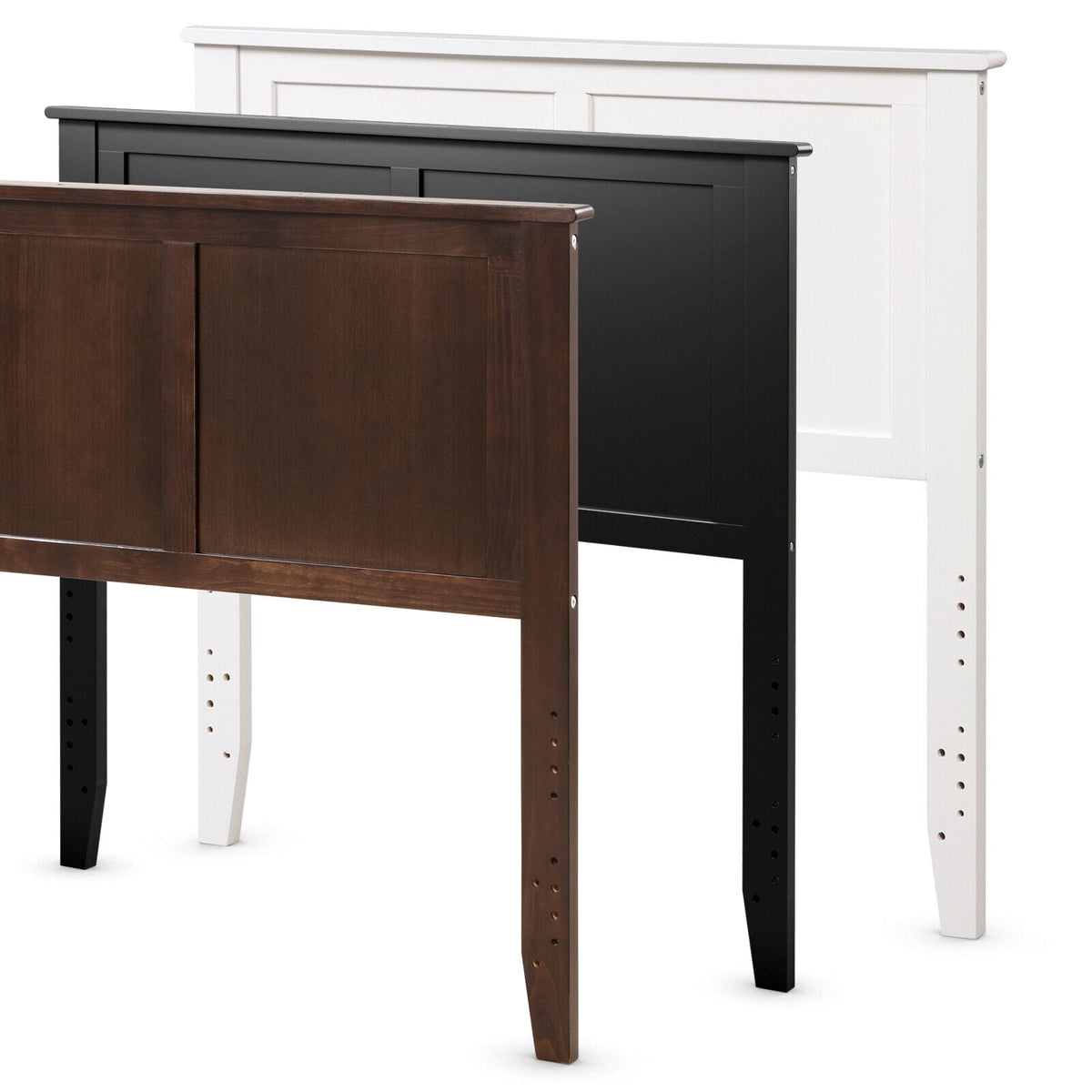 Solid Wood Flat Panel Headboard for Twin-size Bed