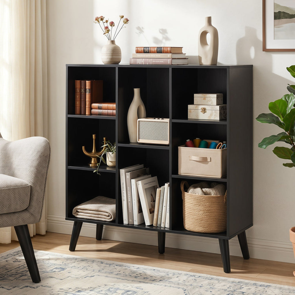 8-Cube Bookcase with Raised Support Legs