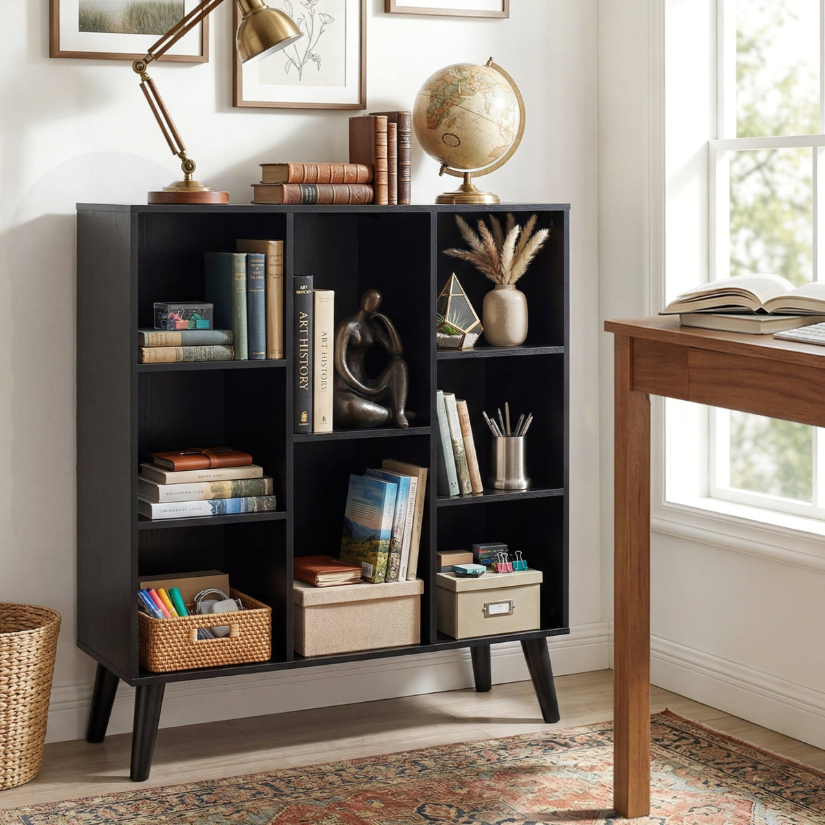8-Cube Bookcase with Raised Support Legs