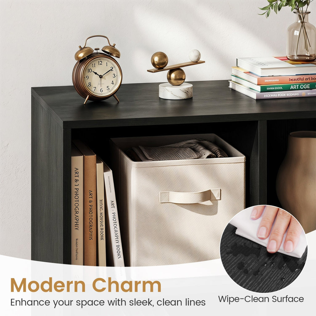 8-Cube Bookcase with Raised Support Legs