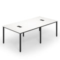 8 Feet Conference Room Table Large Meeting Table Seats up to 10 People-White