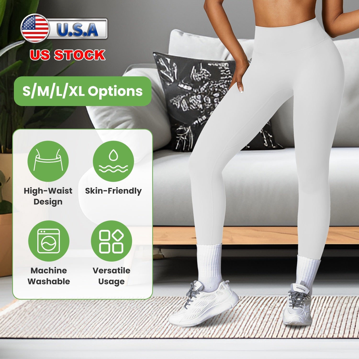 Women's High Waist Leggings with Tummy Control