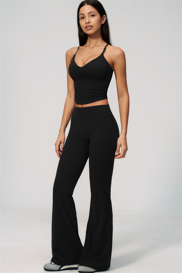 The Zura Tank Top Flared Leggings 2-Piece Set