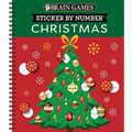 Brain Games - Sticker by Number: Christmas (28 Images to Sticker - Christmas Tree Cover): Volume 2 - Spiral