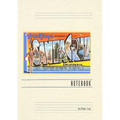 Vintage Lined Notebook Greetings from Santa Cruz, California - Paperback