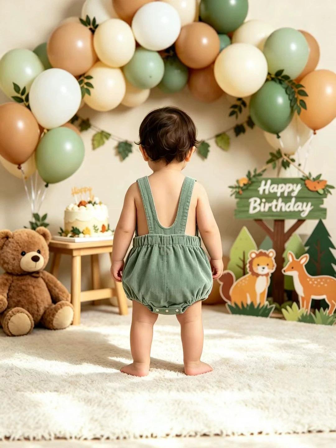 Cute Baby Summer Romper With Embroidered Straps