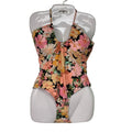 New Shade & Shore Womens Large Tropical Floral Med Seat Coverage 1PC Swim Suit