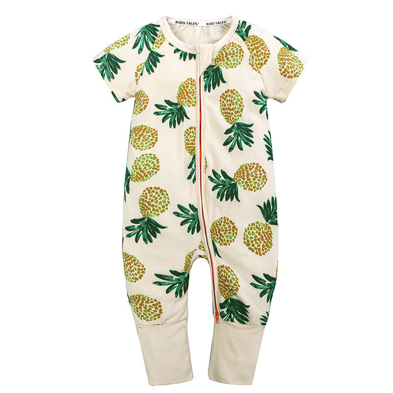 Cartoon Onesie Baby Short-sleeve Bodysuit