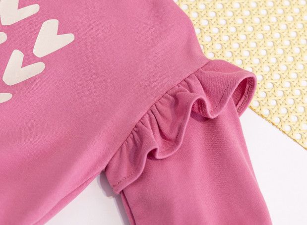 Girls' 2026 Spring Collection New Style Top - Cute And Casual Pullover Hooded Shirt For Children - Children's Heart-shaped Collar Sweatshirt
