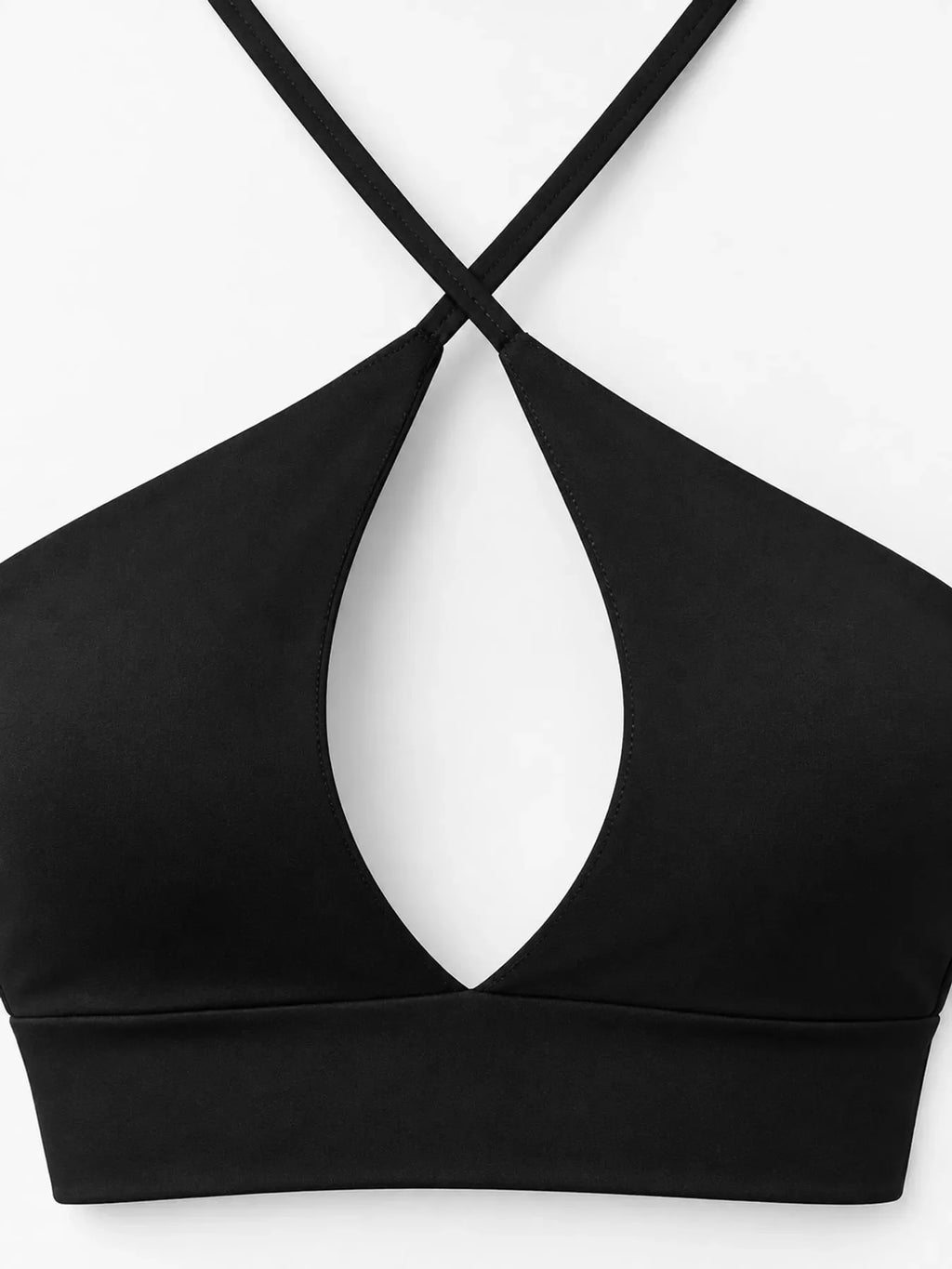 Halter Neck Cut-Out Crop Cami