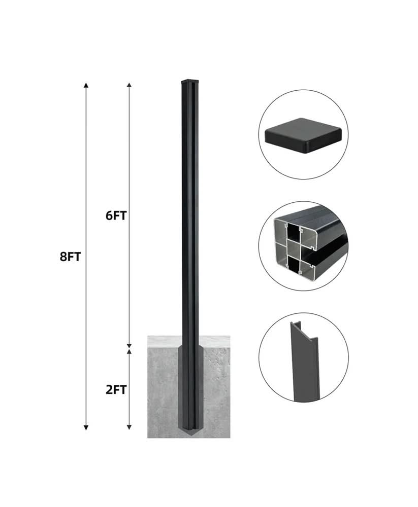 8 Ft In-Ground Fence Post