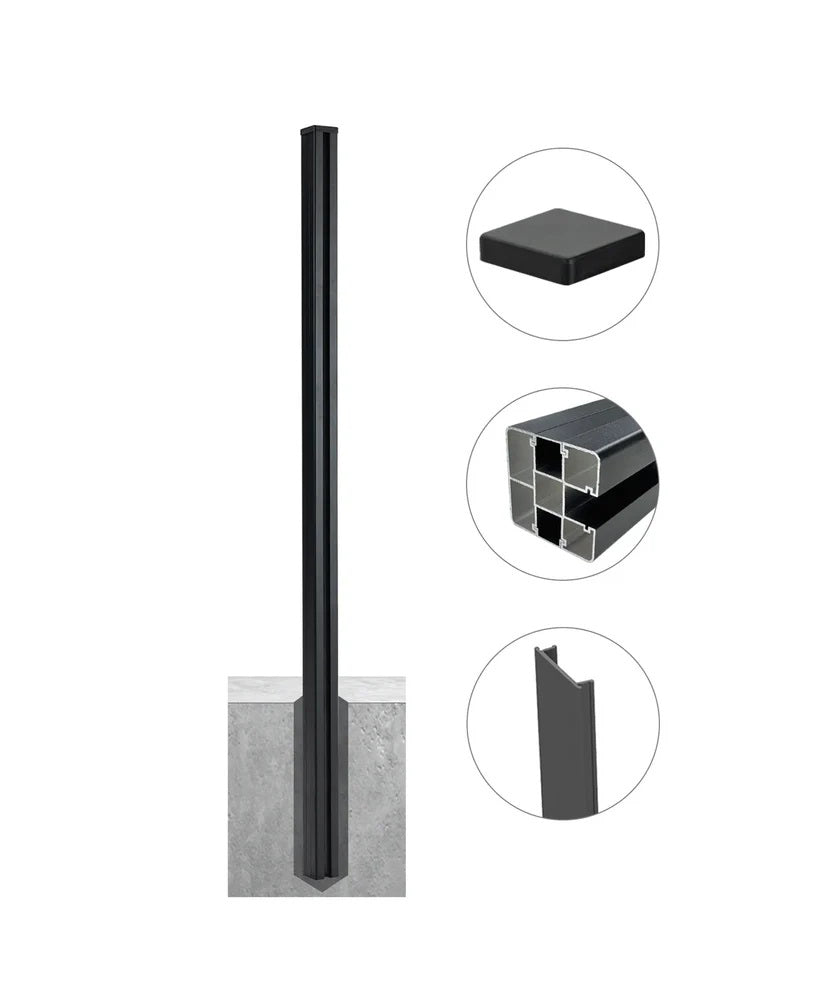 11 ft Aluminum Alloy Fence Post – Extra Long