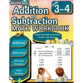Addition and Subtraction Math Workbook 3rd and 4th Grade: Word Problems Grade 3-4, Addition and Subtraction with Regrouping Activities, Multi-Operatio - Paperback