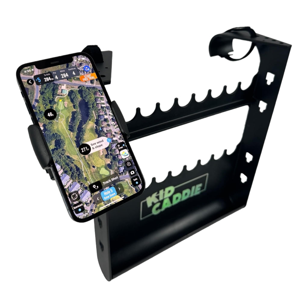 Front Nine Bundle - Kid Caddie, Phone and Cup Holder Accessory Bundle