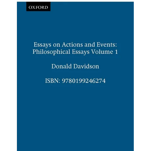 Essays on Actions and Events - Paperback