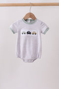 Green vehicle embroidery stripe bubble