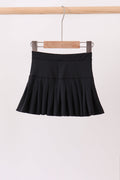 Black pleated skort