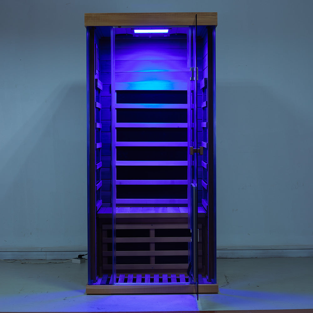 Pre-order SR01 1 Person Red Cedar Far Infrared Sauna Restocking July 31