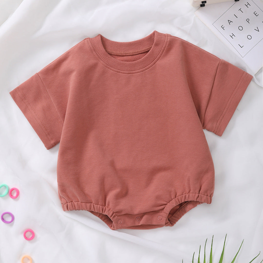 Short-sleeve Organic Cotton Romper