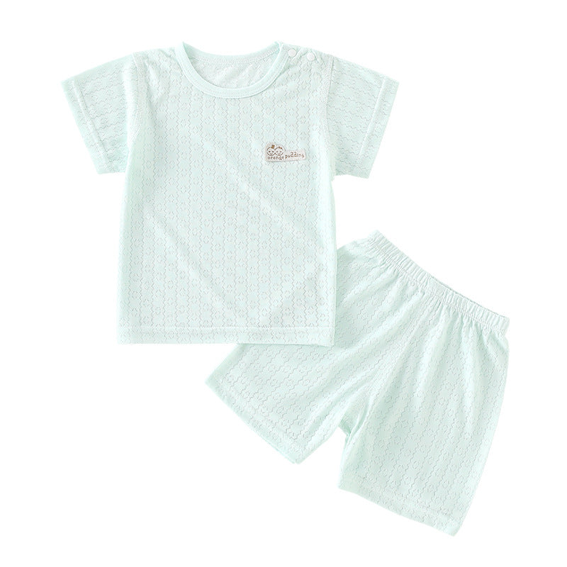 Summer Two-piece Kids Outfit Top And Shorts