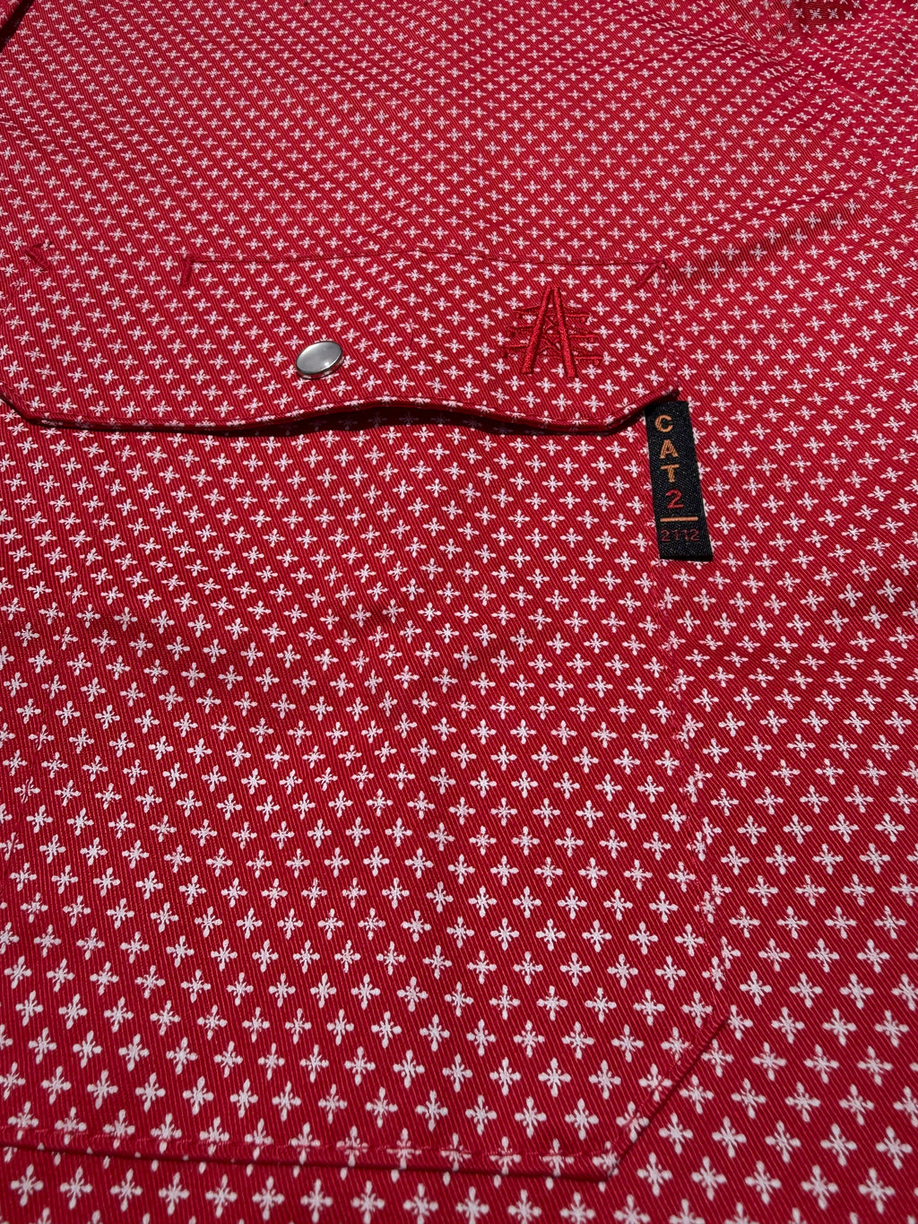 FR Pearl Snap Work shirt - Alpha Red