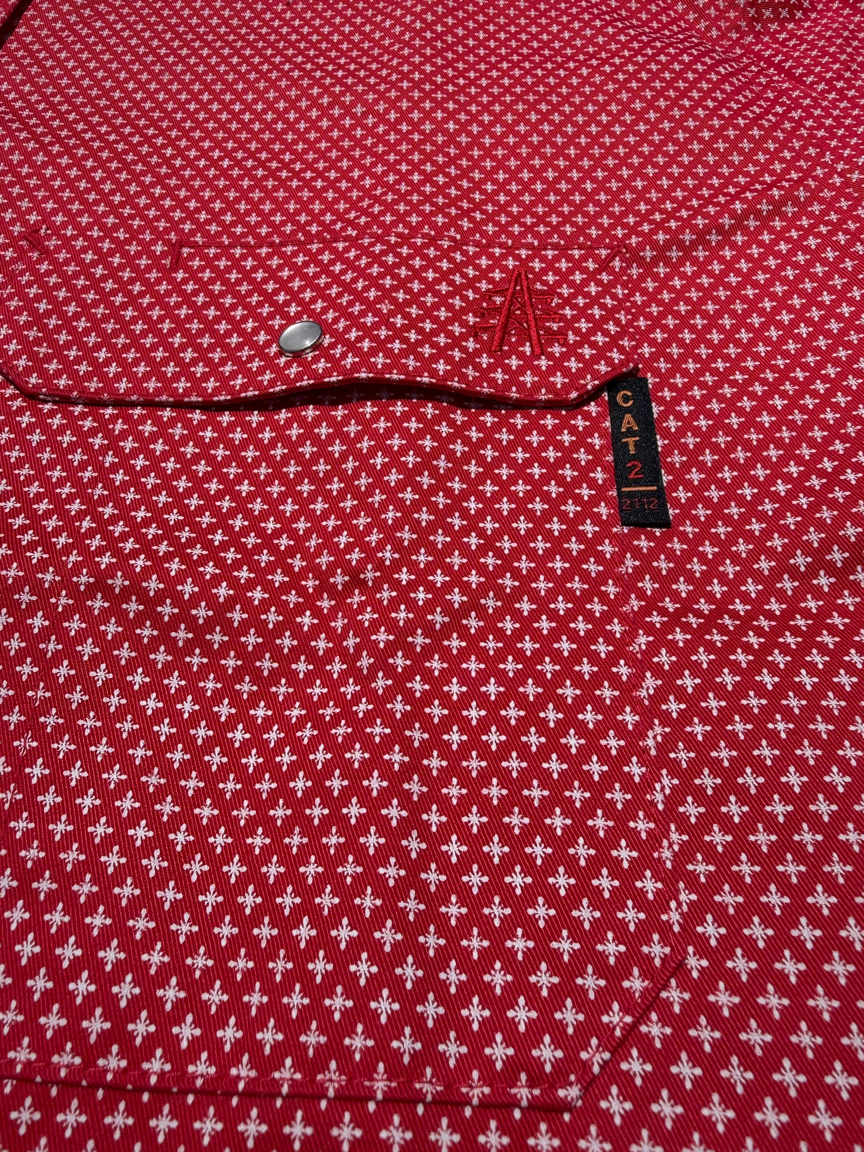 FR Pearl Snap Work shirt - Alpha Red