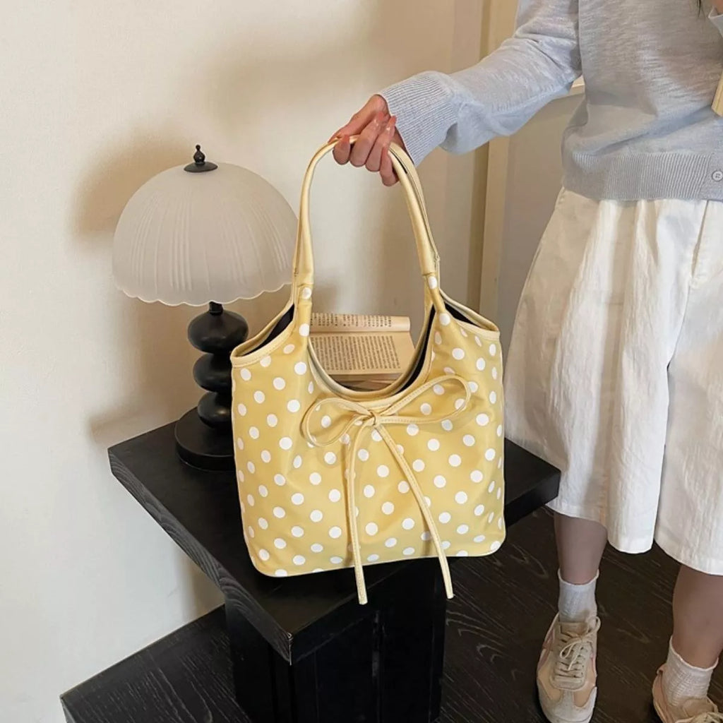 Polka Dot Bowknot Shoulder Bag