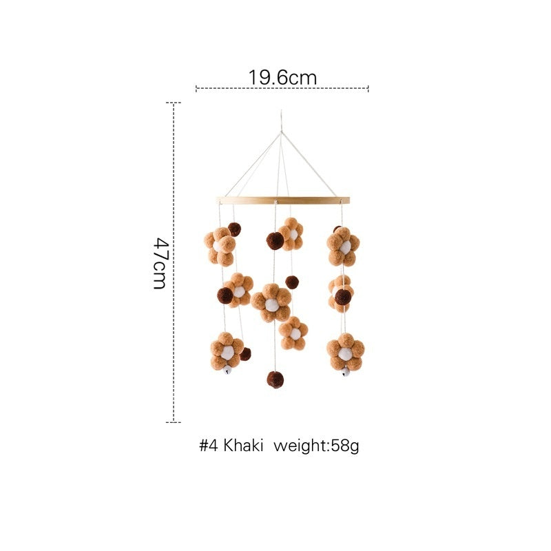 Crib Rattle Three-month-old Newborn Stroller Crib Headboard Rattle