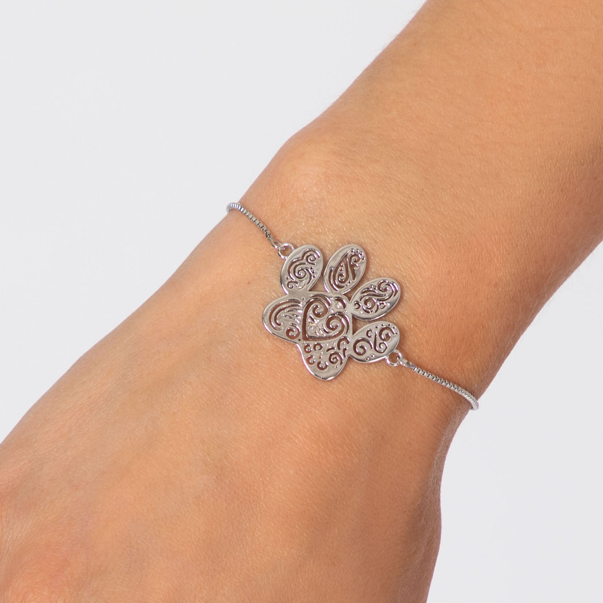 Ornate Crystal Paw Jewelry