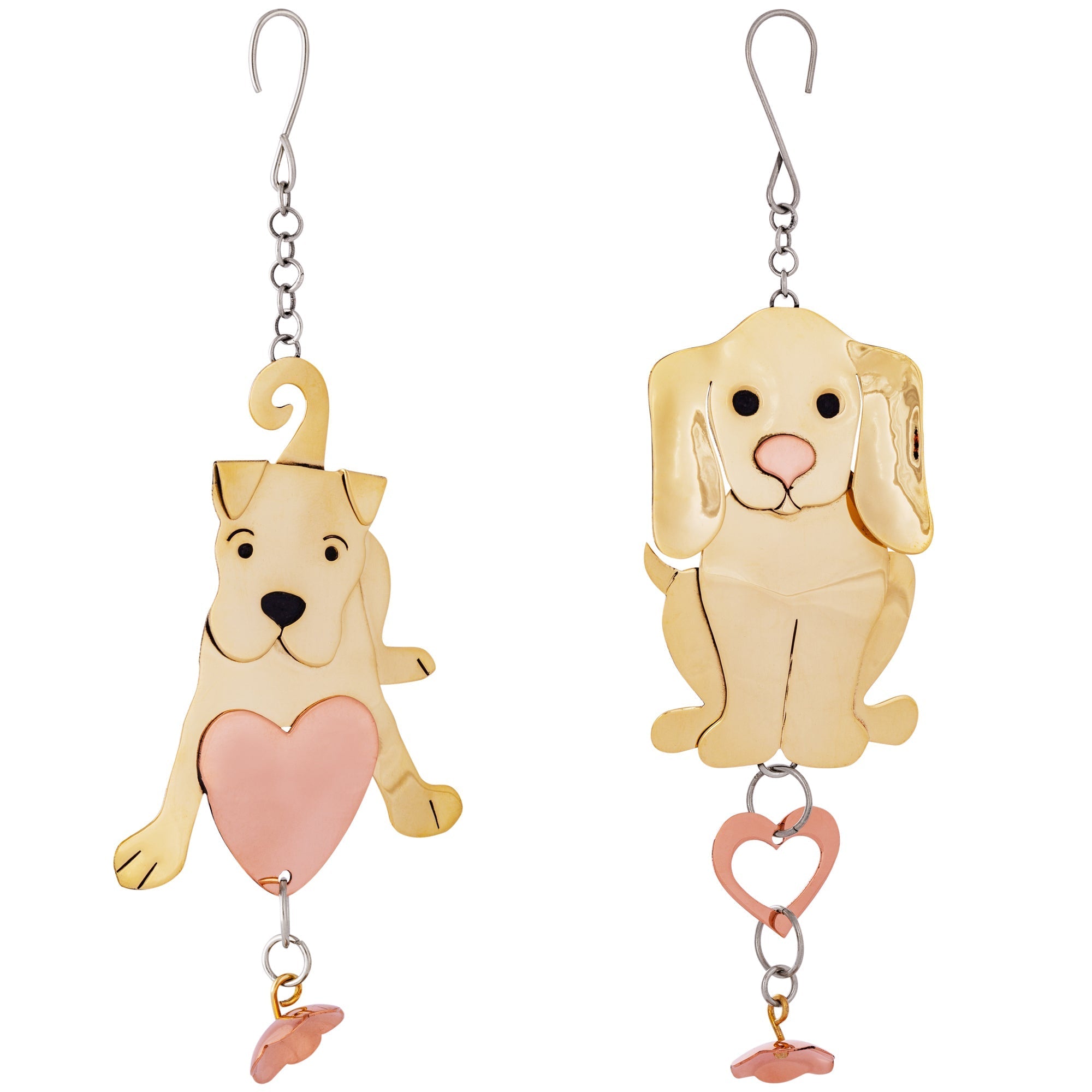 Puppy Mixed Metal Ornament