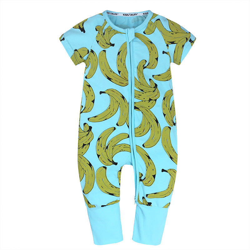 Cartoon Onesie Baby Short-sleeve Bodysuit