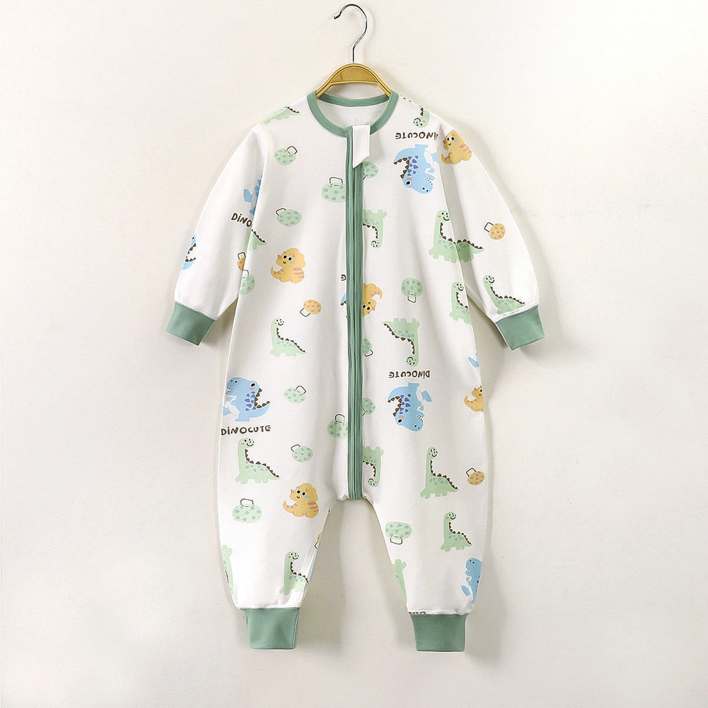 Split-leg Sleeping Bag To Prevent Kicking Off The Covers One-piece Bodysuit