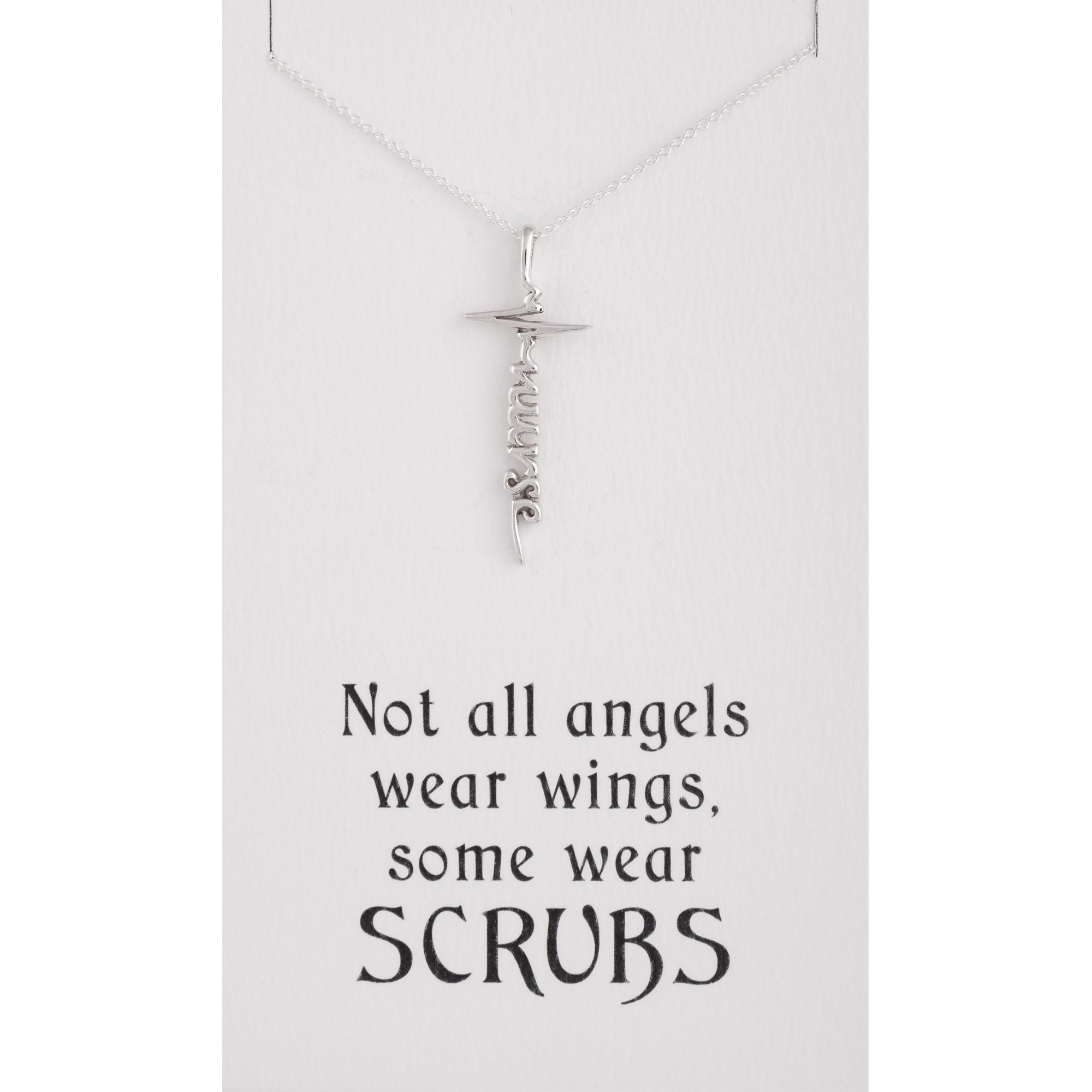 Healthcare Superhero Sterling Silver Necklace