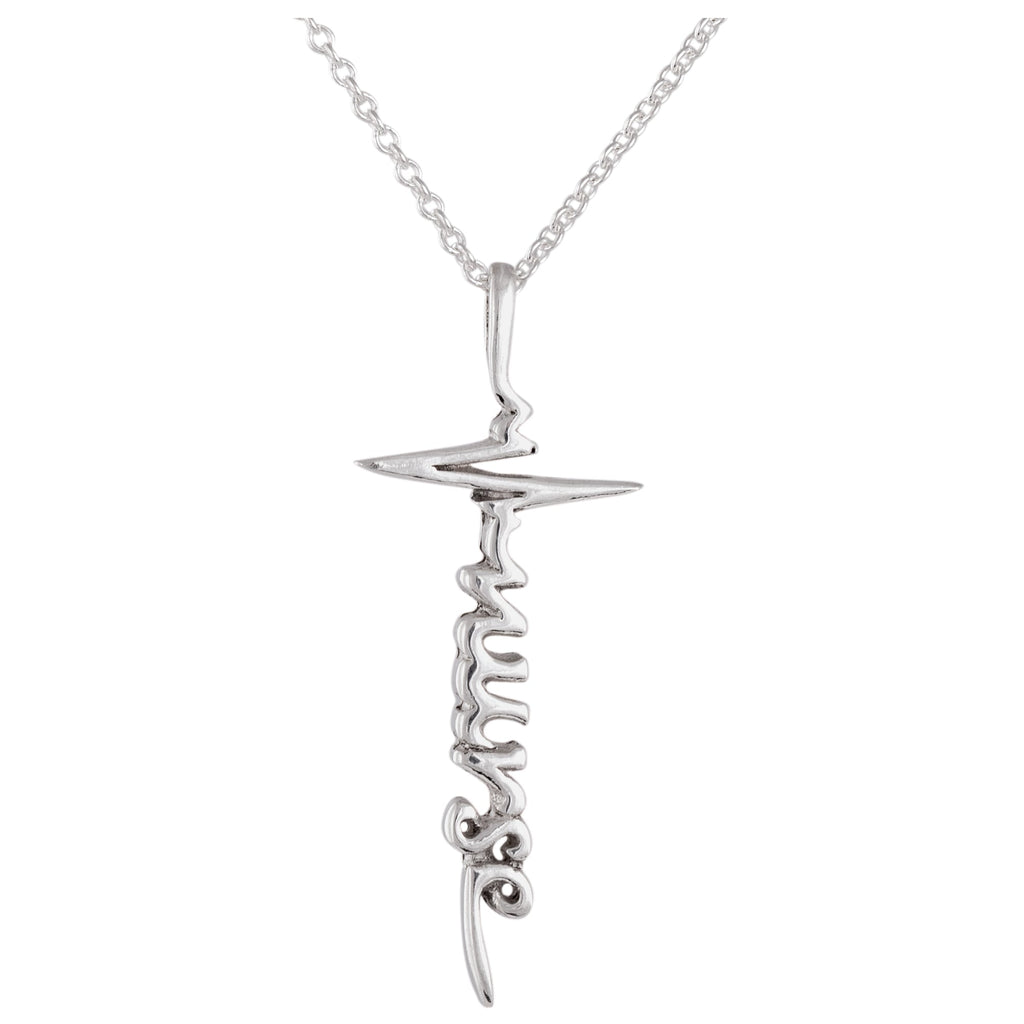 Healthcare Superhero Sterling Silver Necklace