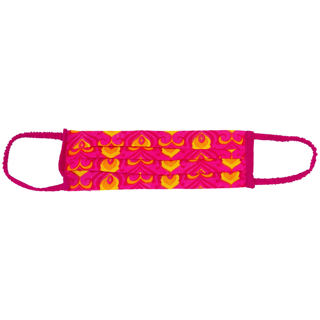 Pleated Pattern Face Mask & Carrying Bag